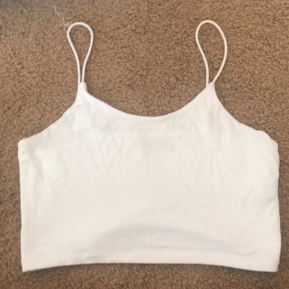 White spaghetti strap top size small
